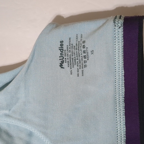 MeUndies Curvy U-Back baby blue Bralette Size XS - Picture 3 of 6